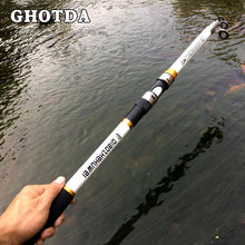 Load image into Gallery viewer, GHOTDA Telescopic Fishing Rod Hard Ultra Light Carp Fishing Rod 2.1-3.6m
