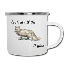 Load image into Gallery viewer, Look at all thew F&#$% I Give Camper Mug - white