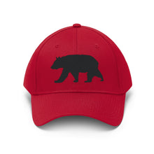 Load image into Gallery viewer, Black Bear Twill Hat