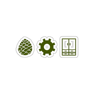 Pinecone OGC Cutout Stickers