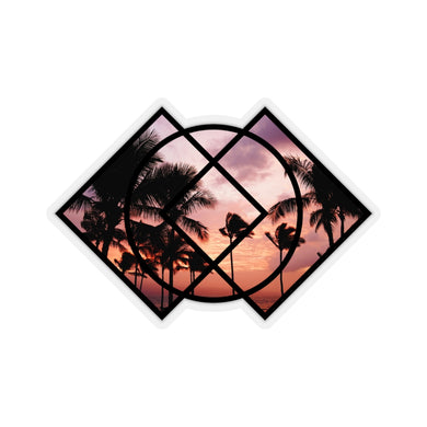 Tropical Sunset Stickers