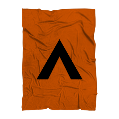 Campsite Orange Throw Blanket