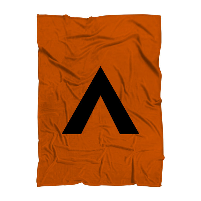 Campsite Orange Throw Blanket