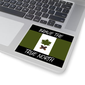 Brave the True North Sticker