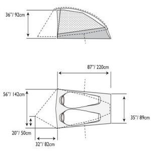 Ultralight 2 Person Tent - MHW Ghost UL 2