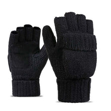 Load image into Gallery viewer, Unisex Thick Plush Fingerless Gloves Wool + Warm