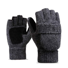 Load image into Gallery viewer, Unisex Thick Plush Fingerless Gloves Wool + Warm