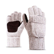 Load image into Gallery viewer, Unisex Thick Plush Fingerless Gloves Wool + Warm