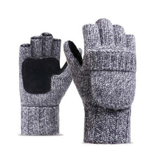 Load image into Gallery viewer, Unisex Thick Plush Fingerless Gloves Wool + Warm