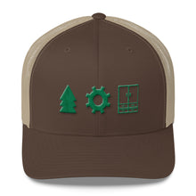 Load image into Gallery viewer, OGC Pine Logo trucker hat