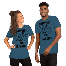 Load image into Gallery viewer, Camping and Coffee unisex T-Shirt