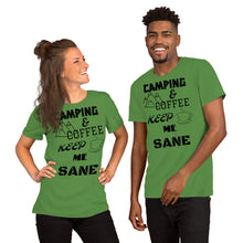 Load image into Gallery viewer, Camping and Coffee unisex T-Shirt