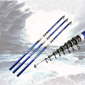 Carbon fiber telescopic full size rod 3.6M 4.5M 5.4M 6.3M