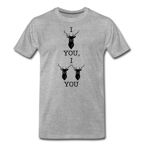 I Double Deer You T-Shirt - heather gray