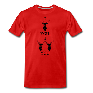 I Double Deer You T-Shirt - red