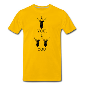 I Double Deer You T-Shirt - sun yellow