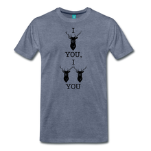 Load image into Gallery viewer, I Double Deer You T-Shirt - heather blue