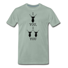 Load image into Gallery viewer, I Double Deer You T-Shirt - steel green