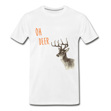 Load image into Gallery viewer, Oh Deer Men’s Premium Organic T - white