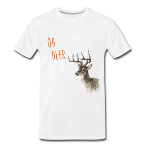 Oh Deer Men’s Premium Organic T - white