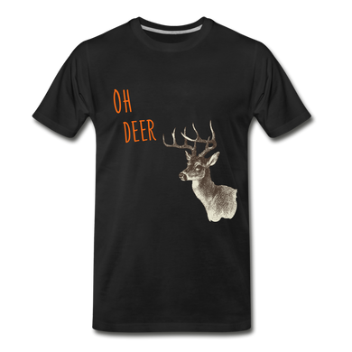 Oh Deer Men’s Premium Organic T - black