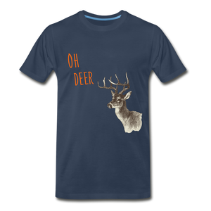 Oh Deer Men’s Premium Organic T - navy